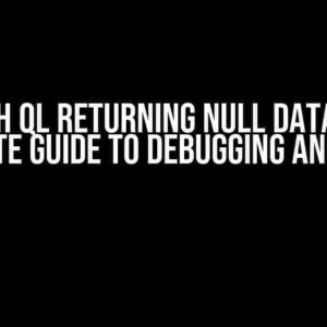 Graph QL Returning Null Data: The Ultimate Guide to Debugging and Fixing