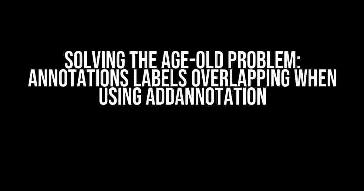 Solving the Age-Old Problem: Annotations Labels Overlapping when using addAnnotation