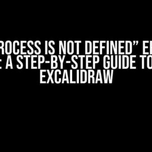 The “Process is Not Defined” Error in React: A Step-by-Step Guide to Using Excalidraw